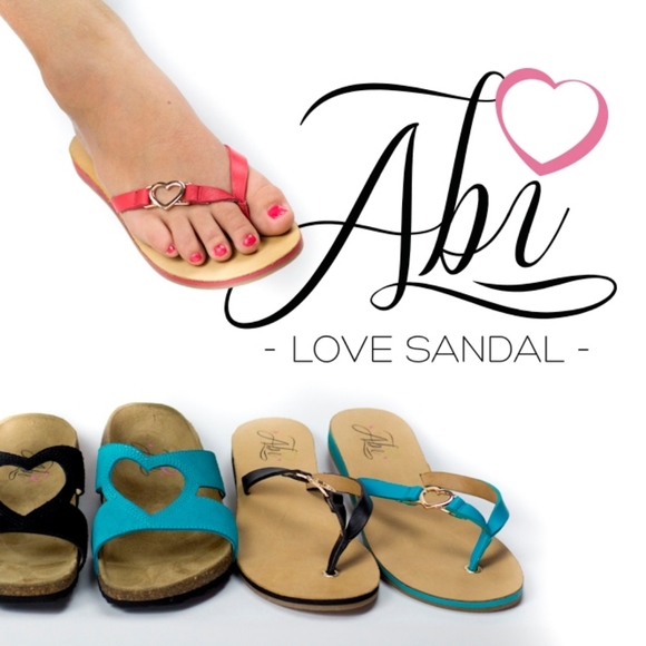 NIB Birkenstock Style Sandals by Abi Teal Slippers - Picture 2 of 7